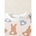 thumbnail image 4 of Bagilaanoe Newborn Baby Girl Boy Easter Rompers Bunny Print Short Sleeve Bodysuits 6M 12M 18M 24M Infant Casual One Piece Short Jumpsuit, 4 of 8