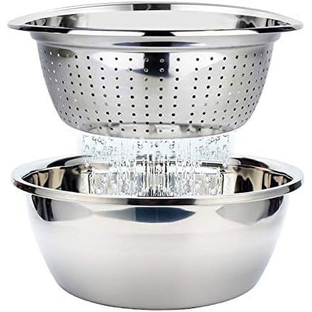 Versatile Prep Bowl, Stainless Steel Construction, Durable Heavy Gauge For Unmatched Durability, Space Saving Stackable Design For Kitchen Organization, Refrigerator Freezer Safe (26 Cm)
