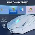 thumbnail image 4 of Onikuma Cw917 4800Dpi Wireless Gaming Mouse Game USB Gaming Mouse Led Color Breathing Light Design, 4 of 8