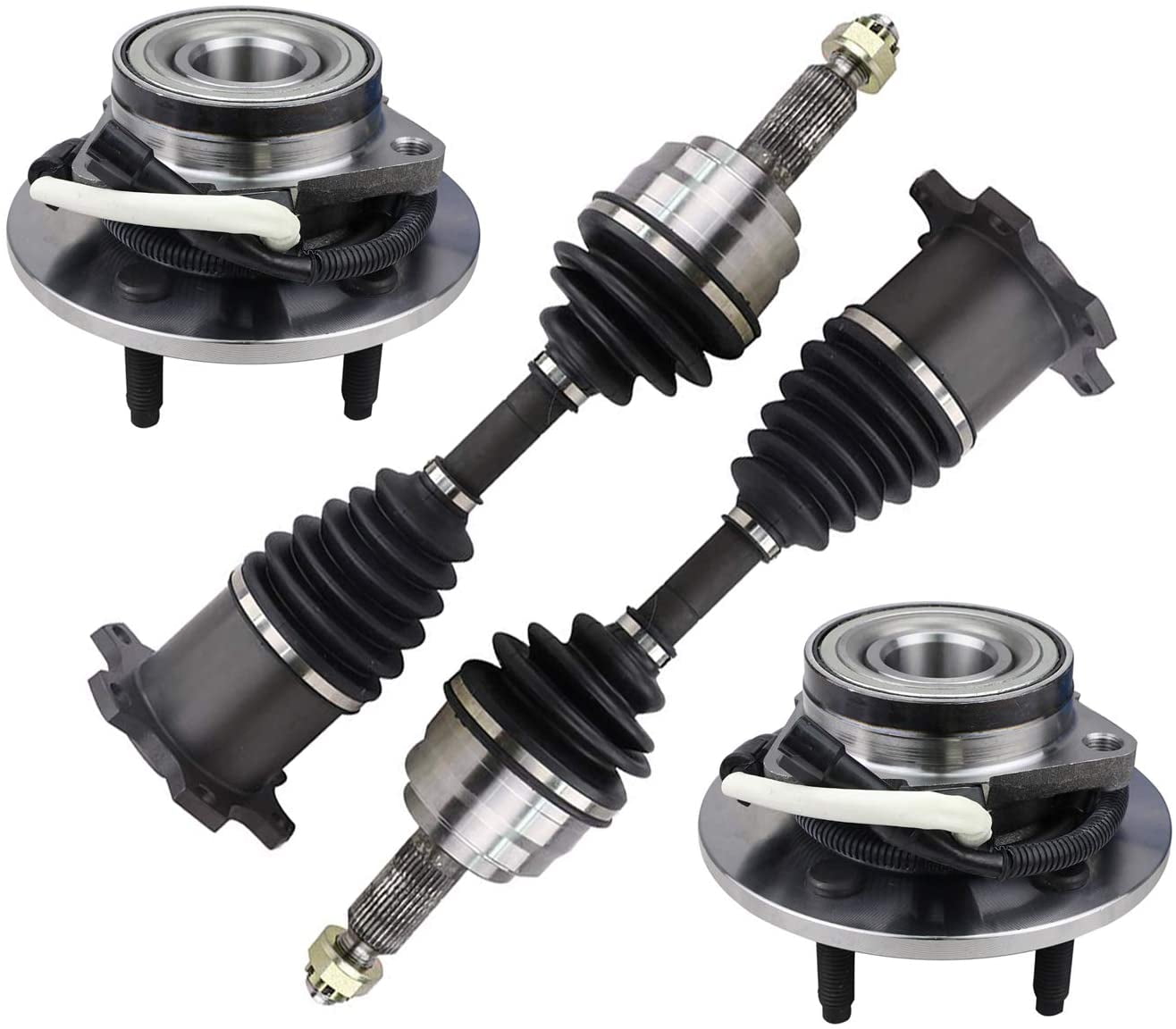 For Ford F-150 Lincoln Navigator 4WD Pair Front CV Axle Shafts SurTrack Set