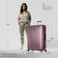 thumbnail image 3 of DUKAP Crypto 32" Hardside Lightweight Luggage with Spinner Wheels, Handle and Trolley, Rose Gold, 3 of 12
