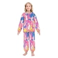 thumbnail image 2 of BZSMCE Unisex Fluffy Pajama Set Bunny Cloud Dreams Printed, 2 of 8