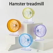 Waroomhouse Hamster Exercise Wheel Double Bearing Rotation Wide Runway Transparent Silent Sports Training Anti-skid Adjustable Height Gerbil Exercise Wheel Pet Toy