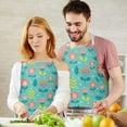 thumbnail image 3 of Pioneer Flower Floral Print Pattern Apron for Women and Men, Cotton Linen Waterproof with Pockets, Adjustable, 33x27 Inch for Kitchen, Gardening, BBQ, Salon, 3 of 6
