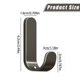 thumbnail image 3 of Waterproof Adhesive No Drill Hooks, Rustproof Heavy Duty Stainless Steel Wall Hooks, Bathroom Towel Hooks Stick on Kitchen Door, for Hanging Coat, Hat, Towel, Robe, Clothes, 3 of 6