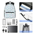 thumbnail image 6 of Lsque Rabbit In The Rain Classic Casual Backpack - Large Capacity Water-Resistant Backpack for School, Work, Travel, and Outdoor Activities, 6 of 8