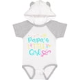 thumbnail image 3 of Inktastic Papa's Little Girl with Hearts Flower and Butterfly Girls Baby Bodysuit, 3 of 5