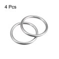 thumbnail image 3 of Unique Bargains 316 Acier Inoxydable Anneau Rond 20mm ID 4mm d'Épaisseur 4 Pack, 3 of 5