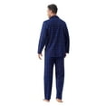 thumbnail image 5 of GLOBAL Men's Long Sleeve Flannel Pajamas Sets 100% Cotton Sleepwear Top and Bottom, Size S-3XL, 5 of 6