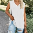 thumbnail image 2 of Ltctricy Women's Plus Size Tank Tops Fashion V Neck Sleeveless T-Shirts Summer Casual Tees Loose Tunic Cami Shirts, 2 of 4