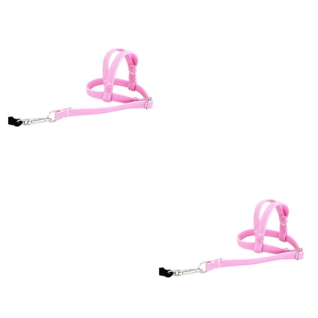 kurtrusly 1/2/3/5 Adjustable Bird Rope - Easy To Wear And Not Easily Knotted Convenient And Practical Blended Adjustable Parrot Harness pink 2PCS