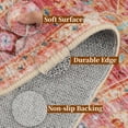 thumbnail image 3 of Area Rugs for Living Room, Yamaziot 4'x6' Washable Rug, Vintage Boho Area Throw Rugs, Non-Slip Faux Wool Distressed Mat Floor Carpet with Rubber Backing for Bathroom Bedroom, 3 of 10