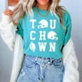thumbnail image 4 of Touchdown Football Season Shirt for Women and Teens Fall Football Gear Graphics Game Day Seafoam Shirt Adult X-Large, 4 of 4
