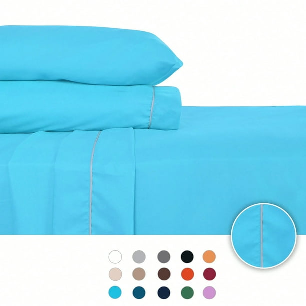 Juego de Sábanas Queen Size 2800 Hilos Extra Suave Premium Lisa Soft Nature