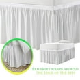 thumbnail image 4 of LCXmlly Wrap Around Bed Skirt Solid Color Wear Resistant Ruffled Bed Skirt for College Dorm Room, 4 of 7