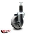thumbnail image 2 of 4 Inch Semi Steel Wheel Swivel 1-1/4 Inch Expanding Stem Caster SCC, 2 of 2