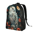 thumbnail image 2 of Haiem Moon Flower White Owl Backpack - Stylish and Durable 15-inch Laptop Backpack with Waterproof Oxford Fabric, 2 of 8