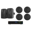 JBL VMA2120 2-Ch Commercial 70V Amplifier+(2) Wall+(4) Ceiling Speakers in Black
