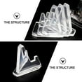 thumbnail image 4 of 10pcs Clear Acrylic Stands Badge Display Rack Easel Holder Clear Easel Stands, 4 of 6