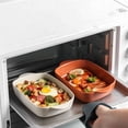 thumbnail image 4 of Cheese Baked Rice Baking Pan Oven Special Utensils Ceramic Bowl Rectangular Double Ear Microwave Plate, 4 of 6