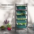thumbnail image 4 of Outsunny 5-Tier Vertical Raised Garden Bed with 5 Planter Boxes, Green, 4 of 10