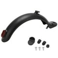 thumbnail image 2 of Scooter  Rear Mudguard, Recyclable High Strength Compact Universal Portable Electric Scooter Rear Mugguard with Hook and Taillight for Mijia M365 Black, 2 of 8
