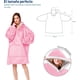 thumbnail image 4 of Sudadera Cobija Bluelander con Capucha, Manta Térmica, Unitalla, Rosa, 4 of 4