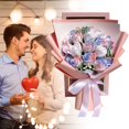 thumbnail image 5 of Rose Bouquet, Ongmies Valentine's Day Prime Forever Flowers Bouquet Preserved Roses Bouquet Flower Gift for Women Wife Mother Day Graduation Birthday, 5 of 5