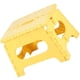 thumbnail image 3 of Ounissouiy Taburete de plástico, silla plegable de puntos portátil, silla para adultos, taburete alto para adultos, baño, hogar, banco pequeño Muebles de casa de muñecas naranja amarillo, 3 of 6