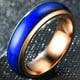 thumbnail image 2 of Anillo de humor que cambia de color sensible a la temperatura de acero inoxidable de 4 mm, 2 of 2
