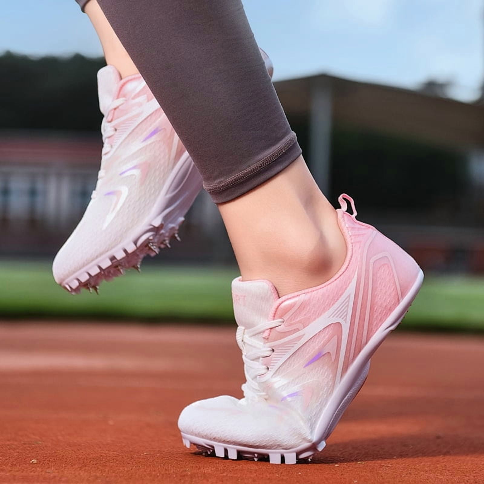 Mens Womens Boys Girls Spikes Athletics Racing Running Shoes Track and Field Sneaker