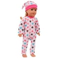 thumbnail image 3 of Babysbule Baby Doll Clothes 18 Inch Reborn Doll Clothing Accessories Jumpsuit with Hat Shower Game Gift, 3 of 5
