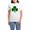 With Blue Strpe Pant, variant on CafePress - Shamrock Ver5 Women's Light Pajamas - Women's Short Sleeve Print T-Shirt and Pants Light Cotton Pajama Set