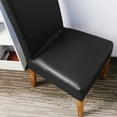 thumbnail image 4 of Rosnek PU Leather Dining Chair Cover Waterproof Wedding Banquet Chair Slipcovers, 4 of 5