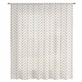 thumbnail image 2 of Simple Line White Sheer Curtains 54 Inches Long, Beige Modern Art Geometric Light Filering Curtains, Breathable Simi Curtain Privacy Drapes for Kitchen Bathroom Nursery Small Window Treatment, 2 of 9