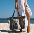 thumbnail image 6 of Naloa Dog Wrapped in Towel 1 Large Capacity Beach Bag, Waterproof Sandproof Beach Swim Pool Bag Tote Bag for Women, 6 of 7