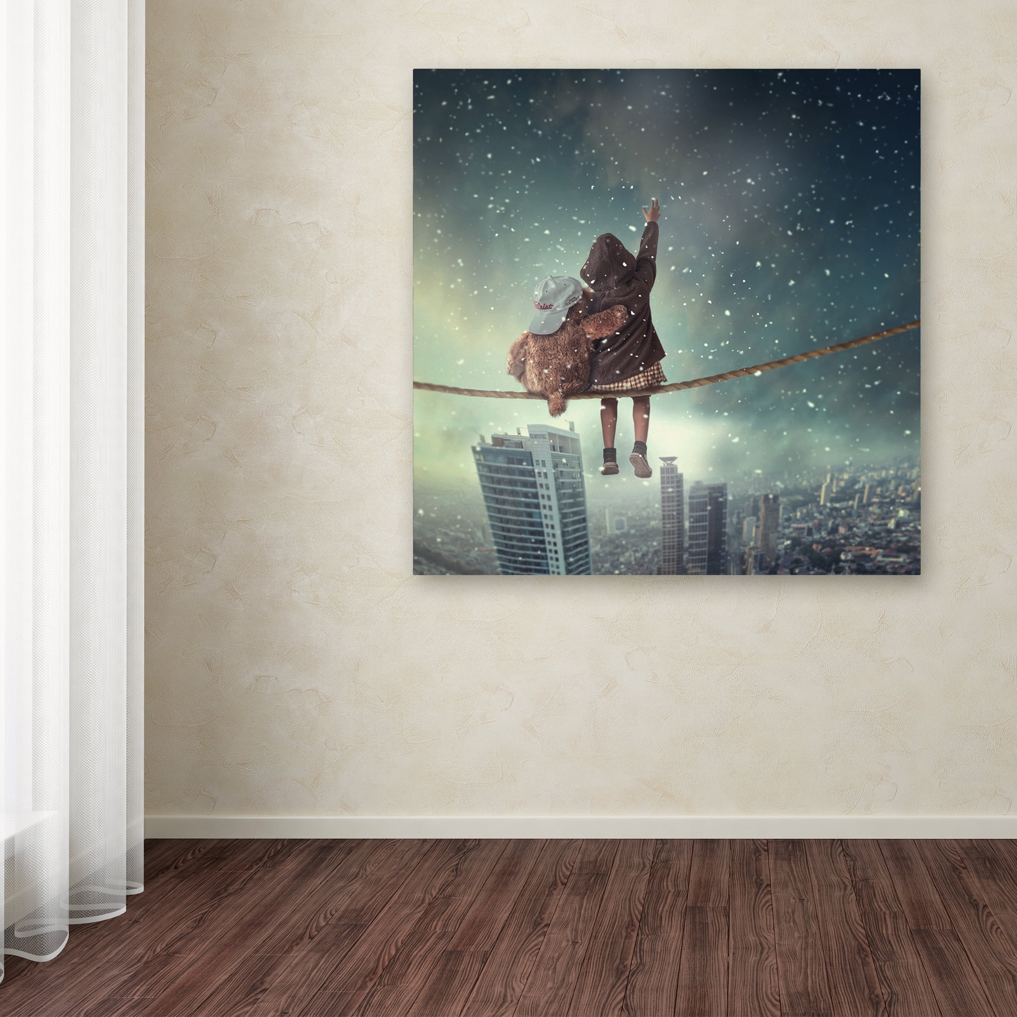 Hardibudi 'Let It Snow' Canvas Art