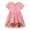 Pink, variant on WOYY Toddler Girls Animal Embroidery Short Sleeve Dress Cotton Casual Summer Dress, Sizes 1-2