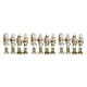 thumbnail image 1 of Injueey 4 paquete/lote, adorno de soldado Cascanueces inodoro ecológico, añadir deseos a la casa del árbol de Navidad, oro blanco, 4 Uds. Type1 NO1, 1 of 6