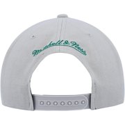 Mens Mitchell & Ness Gray Boston Celtics Side Core 2.0 Snapback Hat