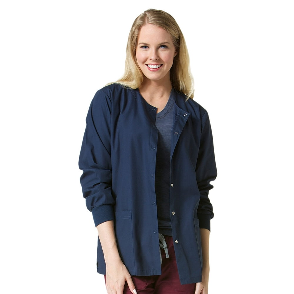 Maevn Core By Maevn Unisex Round Neck Solid Scrub Jacket Xxxx Large