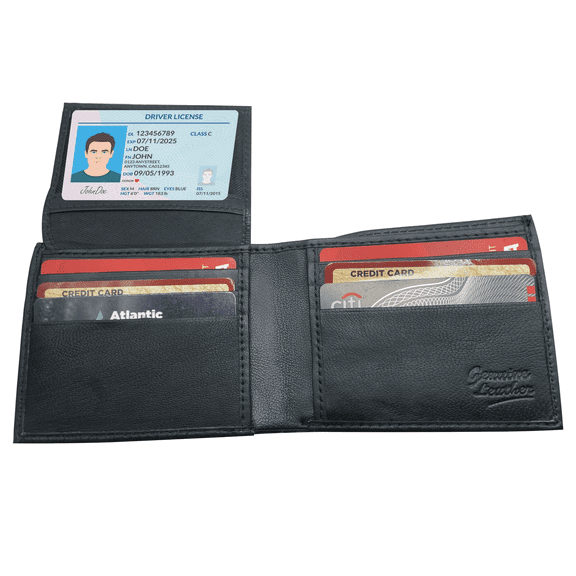 RFID Geniune Leather Billfold Wallet for Men, Ideal Wallet for Men