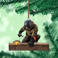 thumbnail image 4 of LHWEN Personalized Welder Ornament Flat Two Hanging Printed Plastic Christmas Ornament Car Hanging Festival Decorations Unique Tree Ornament Holiday Gift High Heat Sublimation Winter Themed, 4 of 4