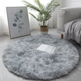 thumbnail image 1 of Circle Round Shaggy Rug Living Room Bedroom Carpet Floor Fluffy Mat Anti-Skid, 1 of 5