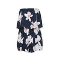 thumbnail image 3 of Herrnalise Womens Lightweight Shorts Summer Womens Printed Tube Top Holiday Mini Playsuit Ladies Shorts Jumpsuit, 3 of 9