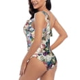 thumbnail image 4 of Honeii Rose Flowers for women's one-piece swimsuit featuring a chic one-shoulder design experience elegance and style in the water-XX-Large, 4 of 6