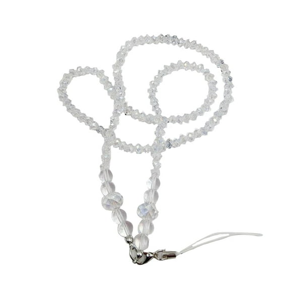 Bling Neck Crystal Bling Beads Lanyard Strap ID Name Phone Badge AU Card