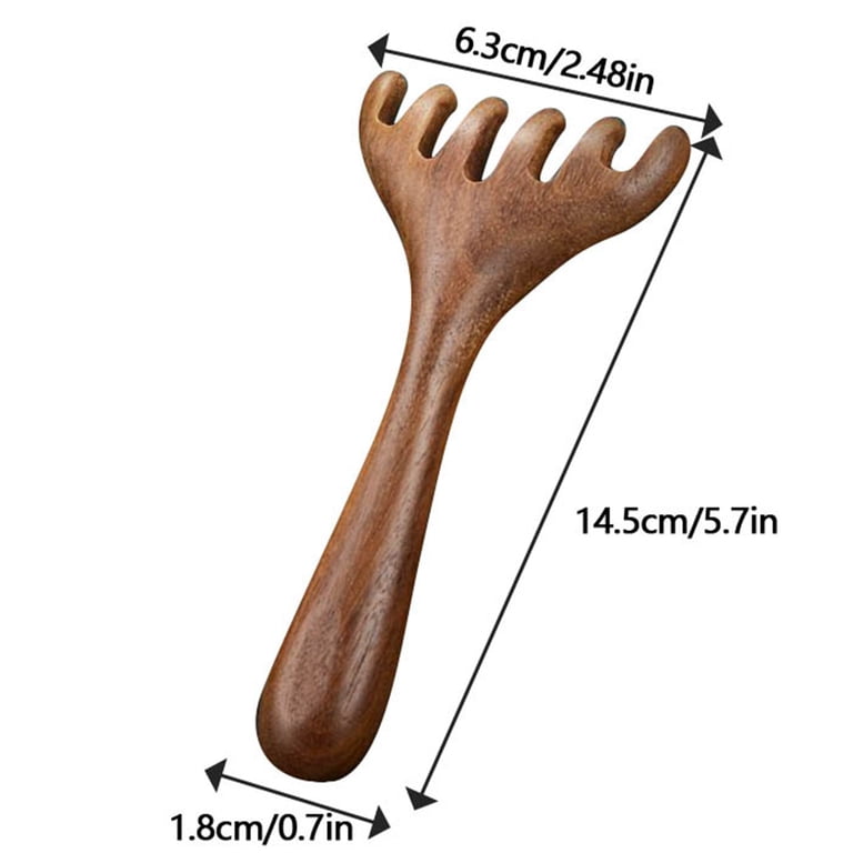 Six Massage Comb Manual Scalp Scraping Tool for Relaxation and