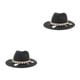 thumbnail image 3 of Jumpingount Sombrero de vaquero de paja para hombres y mujeres, gorras de playa ajustables, parasol Natural, Protector de cabeza, sombreros de Type1 NO1, 3 of 6