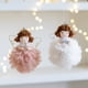 thumbnail image 2 of Colgante de ángel de peluche de Navidad para niña, alas de hierro doradas, decoración navideña para niña, colgante para árbol de Navidad, adornos para navidad 2024, 2 of 5